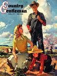 "Farming Family," Country Gentleman Cover, April 1, 1943-George Rapp-Premier Image Canvas