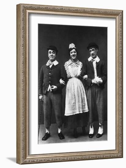 George Robey, Violet Loraine and Alfred Lester, Music Hall Entertainers, Early 20th Century-Wrather & Buys-Framed Photographic Print