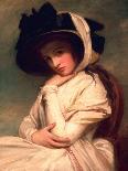 Emma Hart, Later Lady Hamilton, in a Straw Hat, C.1782-94-George Romney-Giclee Print