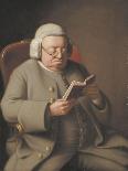 Portrait of Isaac Brodeau Reading a Book, 18th Century-George Roth-Premier Image Canvas