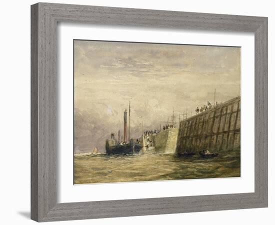 George's Dock, Liverpool, C.1830-David Cox-Framed Giclee Print