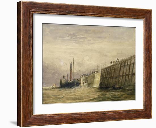 George's Dock, Liverpool, C.1830-David Cox-Framed Giclee Print