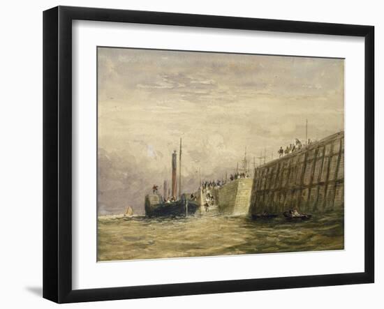 George's Dock, Liverpool, C.1830-David Cox-Framed Giclee Print