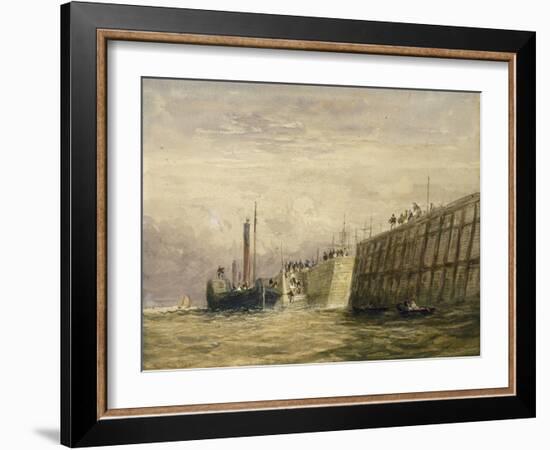 George's Dock, Liverpool, C.1830-David Cox-Framed Giclee Print