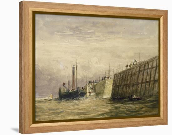 George's Dock, Liverpool, C.1830-David Cox-Framed Premier Image Canvas