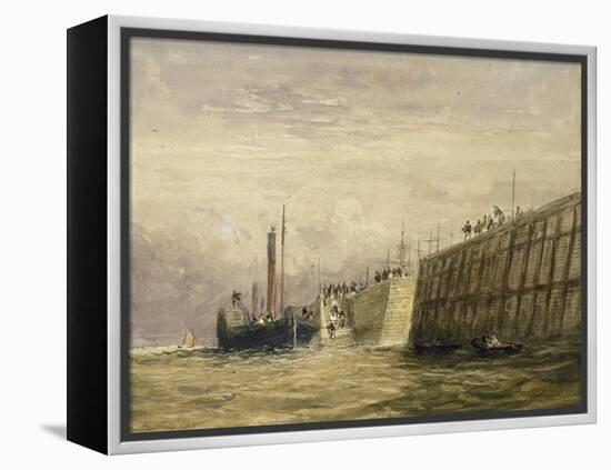 George's Dock, Liverpool, C.1830-David Cox-Framed Premier Image Canvas