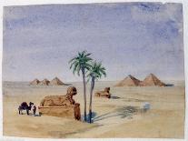 Sphinx and Pyramids, Giza I, 1820-1876-George Sand-Premier Image Canvas