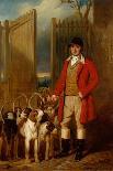A Kennel Huntsman and Hounds Outside a Dray-Yard-George Sebright-Framed Premier Image Canvas