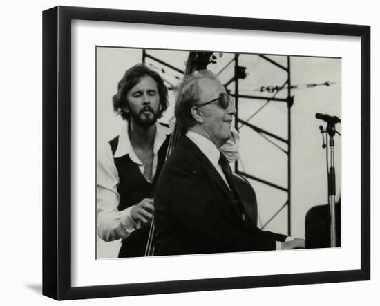 George Shearing and Brian Torff on Stage at the Capital Radio Jazz Festival, Alexandra Palace-Denis Williams-Framed Photographic Print