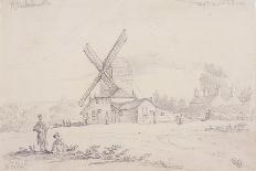 View of Windmill on Blackheath, Greenwich, London, 1833-George Shepheard-Giclee Print