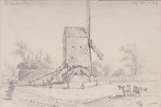 A Windmill on Blackheath, Greenwich, London, 1833-George Shepheard-Framed Giclee Print