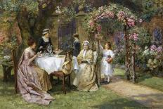 The Tea Party-George Sheridan Knowles-Framed Premier Image Canvas