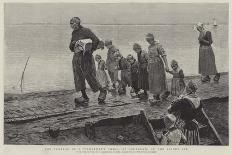 The Funeral of a Fisherman's Child, at Volendam, on the Zuider Ze-George Sherwood Hunter-Giclee Print