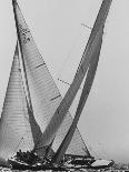 View of Sailboats Intrepid and Columbia During the America's Cup Trials-George Silk-Photographic Print