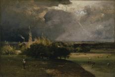 Landscape, 1868 (Oil on Academy Board)-George Snr Inness-Giclee Print