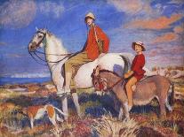 Four Loves I Found, a Woman, a Child, a Horse and a Hound-George Spencer Watson-Giclee Print