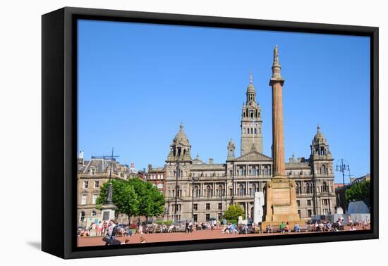 George Square in Glasgow-meunierd-Framed Premier Image Canvas