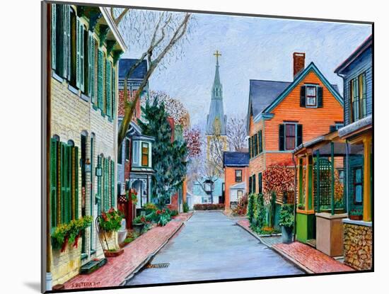 George St., Lambertville, 2016-Anthony Butera-Mounted Giclee Print