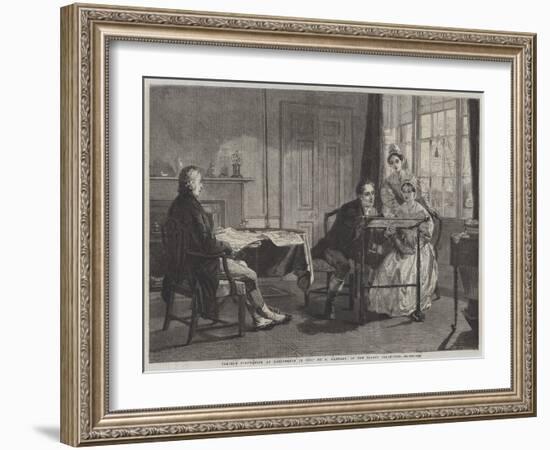 George Stephenson at Darlington in 1823-Alfred Rankley-Framed Giclee Print