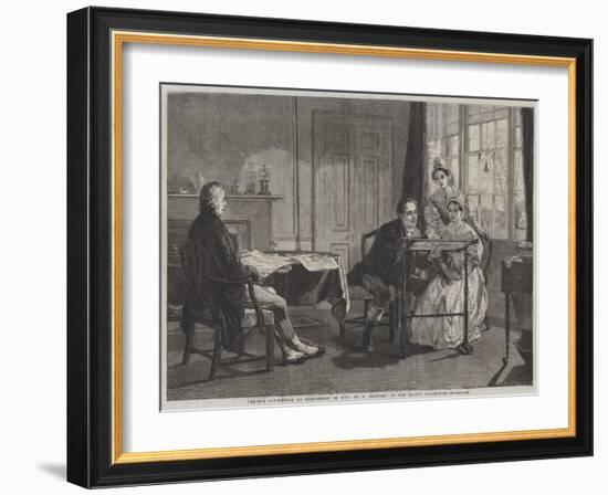 George Stephenson at Darlington in 1823-Alfred Rankley-Framed Giclee Print