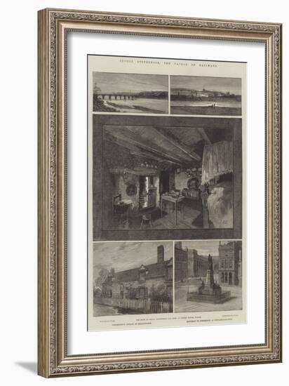 George Stephenson, the Father of Railways-Charles Auguste Loye-Framed Giclee Print