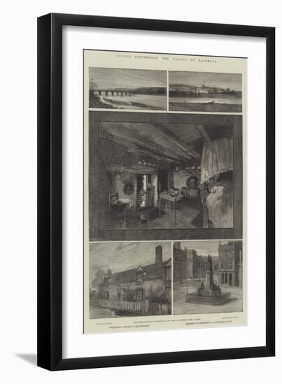 George Stephenson, the Father of Railways-Charles Auguste Loye-Framed Giclee Print