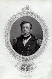 Commodore Foote Engraving-George Stodart-Mounted Giclee Print
