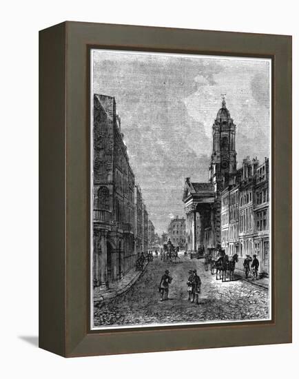 George Street, Hanover Square, London, 1800-null-Framed Premier Image Canvas