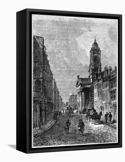 George Street, Hanover Square, London, 1800-null-Framed Premier Image Canvas