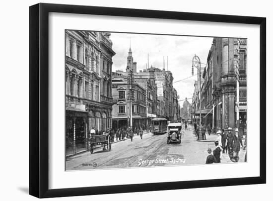 George Street, Sydney, Australia, C1900s-null-Framed Giclee Print