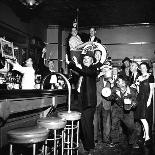 Brooklyn Dodger Fans at a Bar Celebrating Dodgers' Winning of the National League Pennant-George Strock-Photographic Print