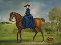 Eclipse', a Dark Chestnut Racehorse, by the Rubbing Down House at Newmarket-George Stubbs-Giclee Print