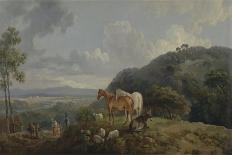 Horses and Cattle by a River, 1777-George the Elder Barret-Framed Giclee Print