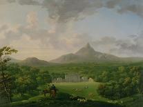 Morning: Landscape with Mares and Sheep, C.1770-80-George the Elder Barret-Framed Giclee Print