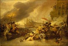 The Battle of Trafalgar, 21 October 1805, C.1836 (Oil on Canvas)-George the Elder Chambers-Framed Giclee Print