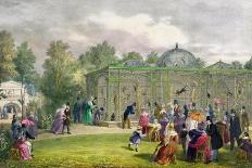The Monkey House at the Zoological Gardens, Regent's Park, Engraved and Pub. by the Artist,…-George The Elder Scharf-Framed Premier Image Canvas