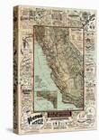 Map of California Roads for Cyclers, 1896-George W^ Blum-Giclee Print