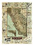 Map of California Roads for Cyclers, c.1896-George W^ Blum-Art Print