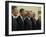 George W. Bush with Barack Obama and Former Presidents Bush, Clinton and Carter in Oval Office-null-Framed Photographic Print