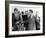 George Wallace Stepping Aside as Pres John Kennedy Walks to Platform at Muscle Shoals, Alabama-null-Framed Photo