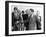 George Wallace Stepping Aside as Pres John Kennedy Walks to Platform at Muscle Shoals, Alabama-null-Framed Photo