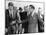 George Wallace Stepping Aside as Pres John Kennedy Walks to Platform at Muscle Shoals, Alabama-null-Mounted Photo