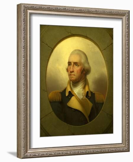 George Washington (1732–1799), C.1855 (Oil on Canvas)-Rembrandt Peale-Framed Giclee Print