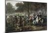 George Washington 1732-1799, First U.S. President, on Horseback during the Battle of Monongahela-null-Mounted Giclee Print