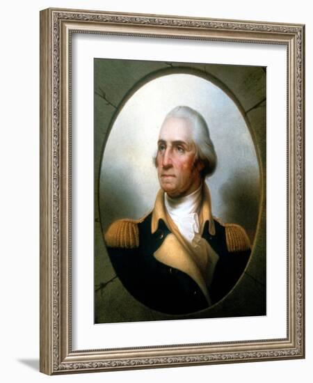 George Washington (1732-9), First President of United States (1789-9)-Rembrandt Peale-Framed Giclee Print