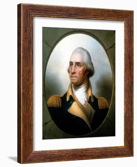 George Washington (1732-9), First President of United States (1789-9)-Rembrandt Peale-Framed Giclee Print