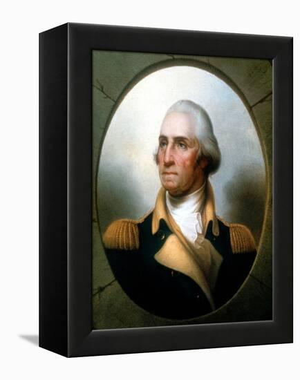 George Washington (1732-9), First President of United States (1789-9)-Rembrandt Peale-Framed Premier Image Canvas