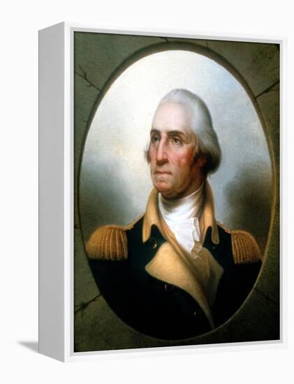 George Washington (1732-9), First President of United States (1789-9)-Rembrandt Peale-Framed Premier Image Canvas