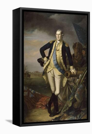 George Washington after the Battle of Princeton on January 3, 1777-Charles Willson Peale-Framed Premier Image Canvas