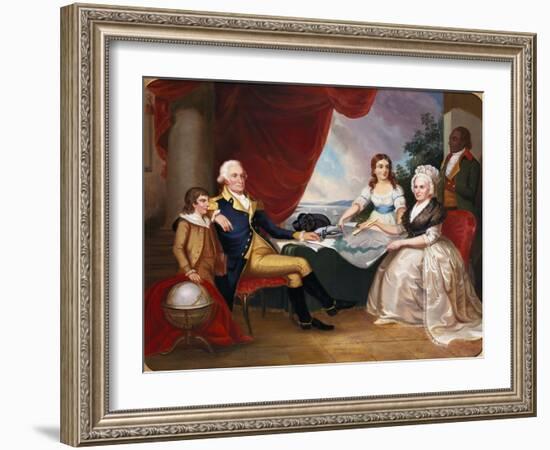 George Washington and His Family-Eugene Atget-Framed Giclee Print